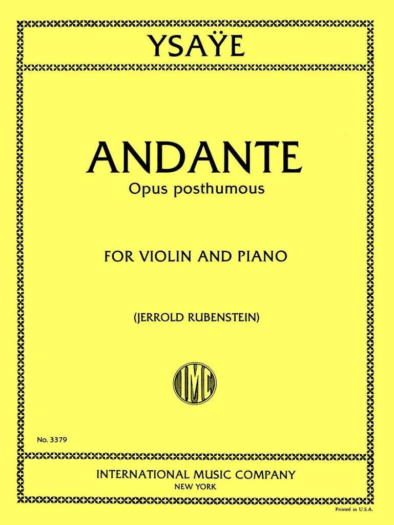 Andante Opus Posthumous